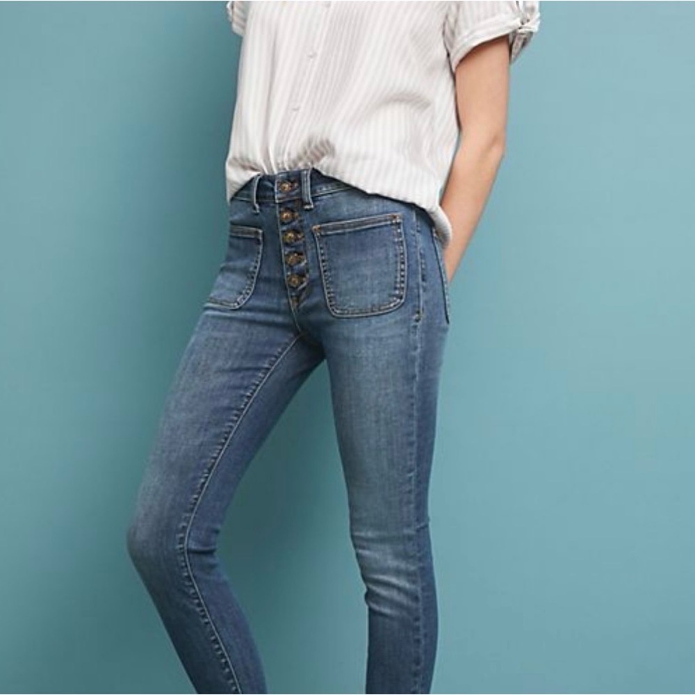 Anthropologie Pilcro High-Rise Denim Leggings - Beautiful and worn once! Size 26